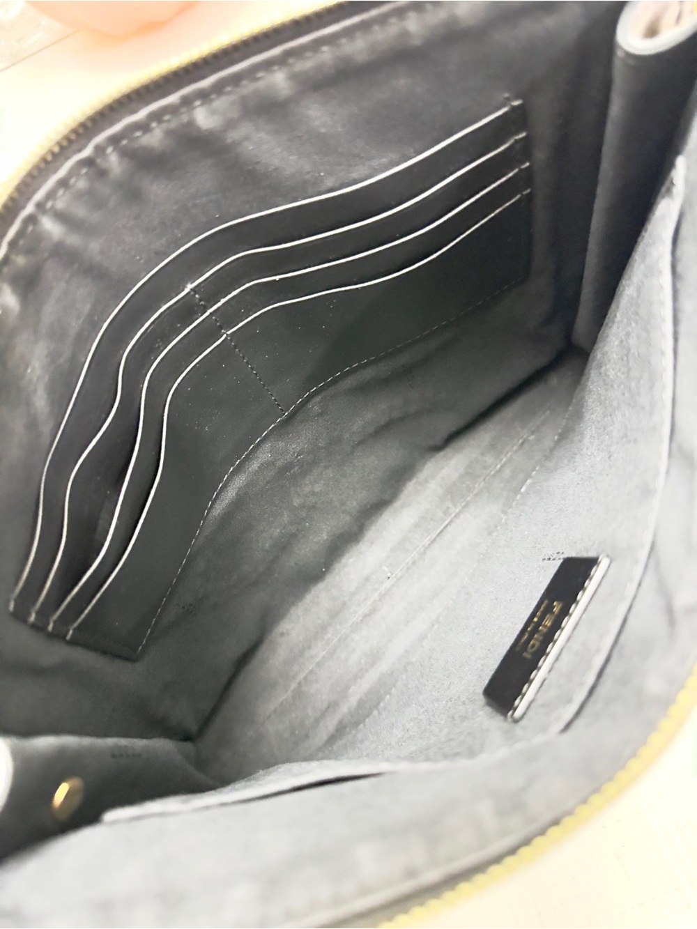 Fendi Leather Logo Pouch / Clutch - Picture 14 of 15